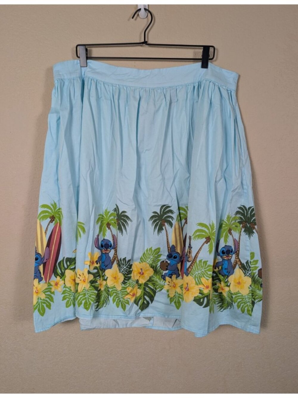 Disney X Hot Topic Skirt Lilo & Stitch Hawaiian size 20 knee length retro Summer